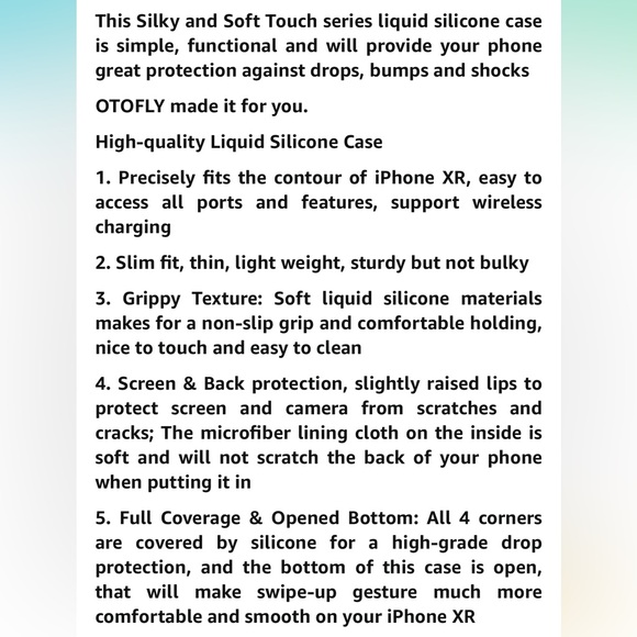 🌿 Otofly IPhone XR Silicon Cover - Picture 9 of 9